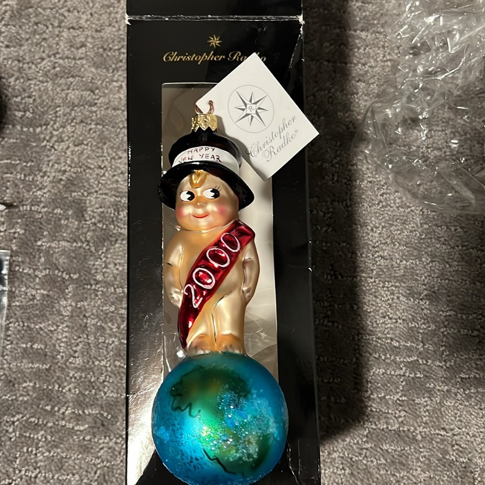 NIB Christopher Radko “Millennium Munchkin” 2000 Y2K collectors ornament!